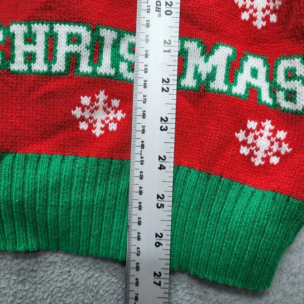 The Office Men Sweatshirt XL‎ Red Fair Isle Ugly Sweater Dwight Christmas